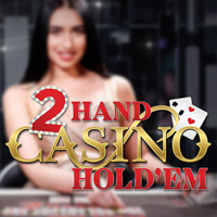 Live Shows logo of 2 Hand Casino Holdem from Evolution at OneCasino