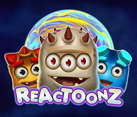 Reactoonz logo by Play’n GO at OneCasino